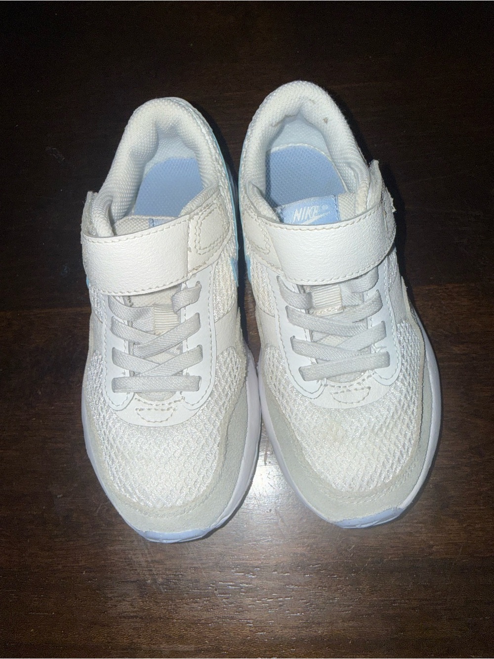 Nike Kids Air Max Systm White Summit/Cobalt Bliss Size 11C (DQ0285 111)
